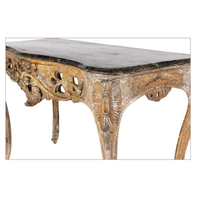 18th Century French Rococo Console Table For Sale - Image 4 of 6