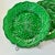 1878 Antique Victorian French l'Art Vegetal Green Majolica Clairefountaine Salad Plates - Set of 3 For Sale - Image 6 of 10