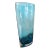 Floral Etched Art Glass Vase For Sale