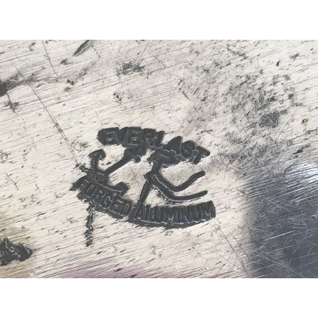 Metal 1940s Vintage Everlast Folding Aluminium Tray Table For Sale - Image 7 of 8