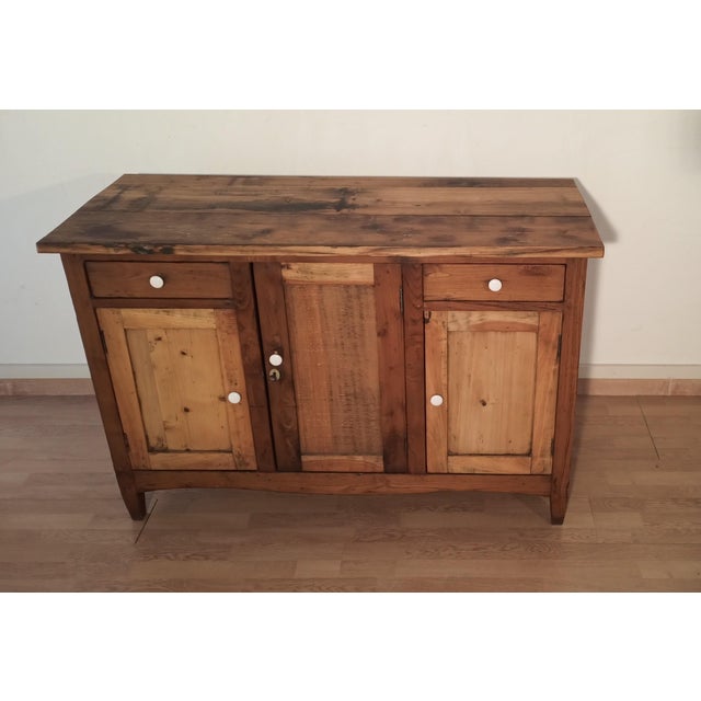 Vintage Italian Pine Sideboard, 1930s For Sale - Image 6 of 18