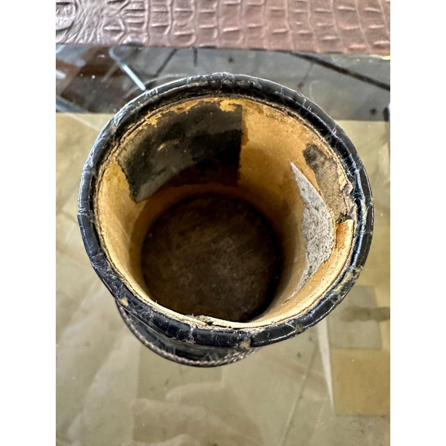 Rare Gucci Alligator / Crocodile Leather 5 Piece Desk Set For Sale - Image 10 of 12