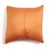 Orange Organic Hand Dyed Orange and Neutral Base Shibori Silk Arc Coral Pillow By Studio Variously For Sale - Image 8 of 10