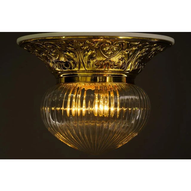 Late 19th Century Large Historistic Ceiling Lamp, Vienna, 1890s For Sale - Image 5 of 13