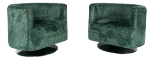 Set of Vintage Swivel Chairs, 1990s