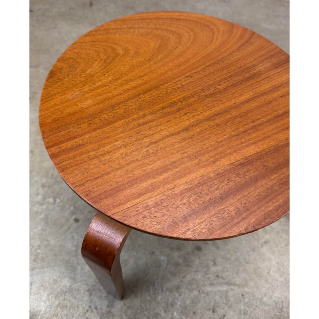 Mid Century Swedish Modern Alvar Aalto Style Stacking Stools Side Tables Restored—a Pair For Sale In New York - Image 6 of 12