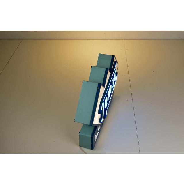 German Neon Sign from Tempo Tissues, 1950 For Sale - Image 11 of 18