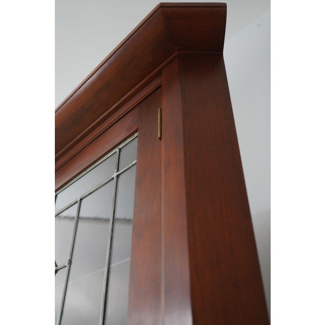 Stickley Arts & Crafts Mission Cherry Corner Cabinet For Sale - Image 10 of 16