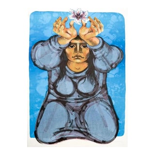 1981 Jorge Dumas the Offering Female Lithograph For Sale