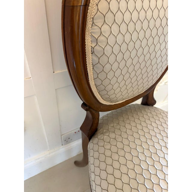 Antique Victorian Carved Walnut Salon Suite, 1850s, Set of 11 For Sale - Image 16 of 18