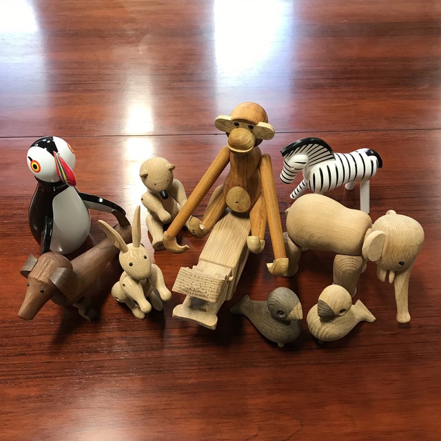 Kay Bojesen Wooden Danish Toys Set of 10 Chairish