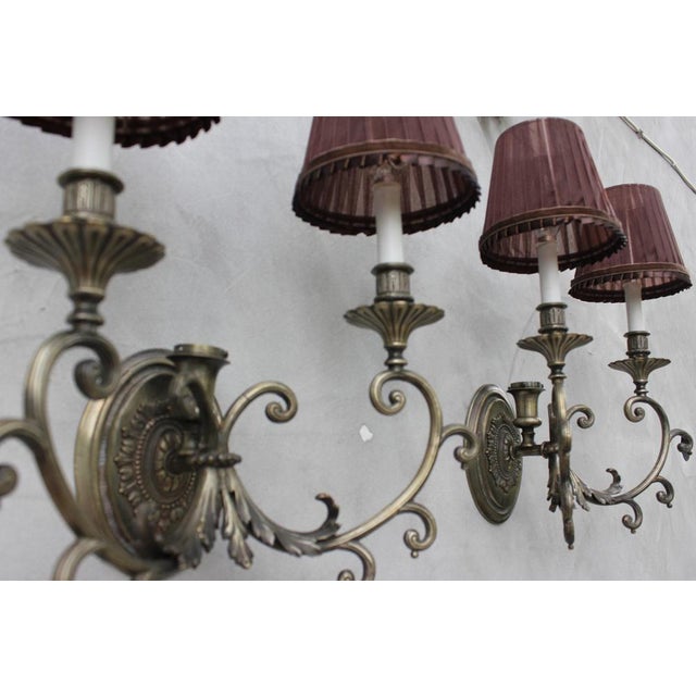 Edwardian Wall Sconces, 1940s, Set of 2 For Sale - Image 10 of 11