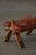20th Century Dark Red Moroccan Camel Saddle Footstool, North Africa, 1940s For Sale - Image 16 of 18