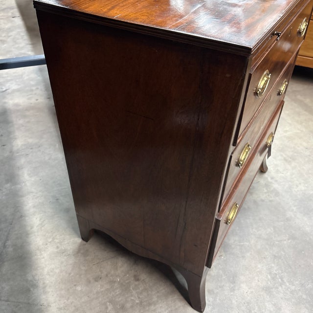 Mid 18th Century Mid-18th Century English Mahogany Georgian Period Chest For Sale - Image 5 of 8