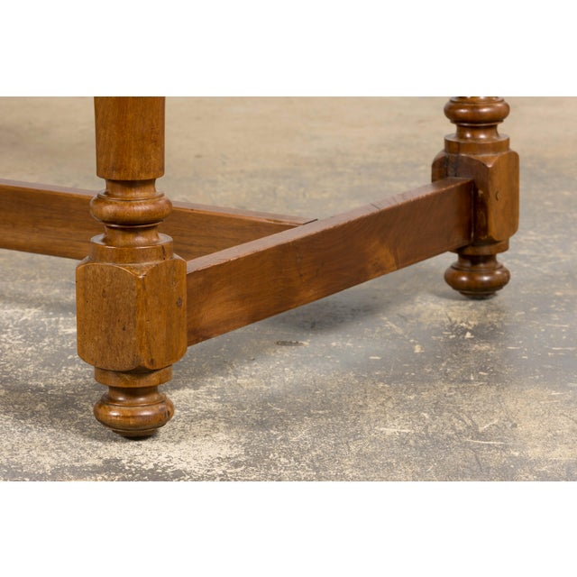 Mid-19th Century French Provincial Walnut Harvest Table For Sale - Image 12 of 18