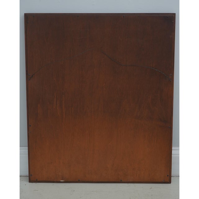 Brown Stickley Attributed Cherry Hanging Wall Mirror For Sale - Image 8 of 8