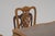 Beige Late 20th Century Handcrafted Chippendale-Style Game Table and Four Chairs With Leather, Set of 5 For Sale - Image 8 of 14