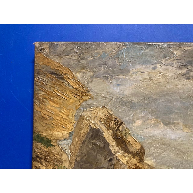 Johan Adolf Hammes, Bad Weather at the Pierrières Near the Office, 1922, Oil on Canvas For Sale - Image 4 of 17