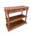 Wood Carved Oak Barley Twist Console Table With Shelves For Sale - Image 7 of 14