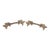 Pair of Vintage 3.875 In. French Provincial Brass Drawer Pulls For Sale