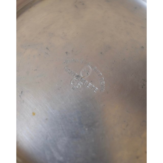 Swedish Pewter Vase From 1929 For Sale - Image 9 of 10