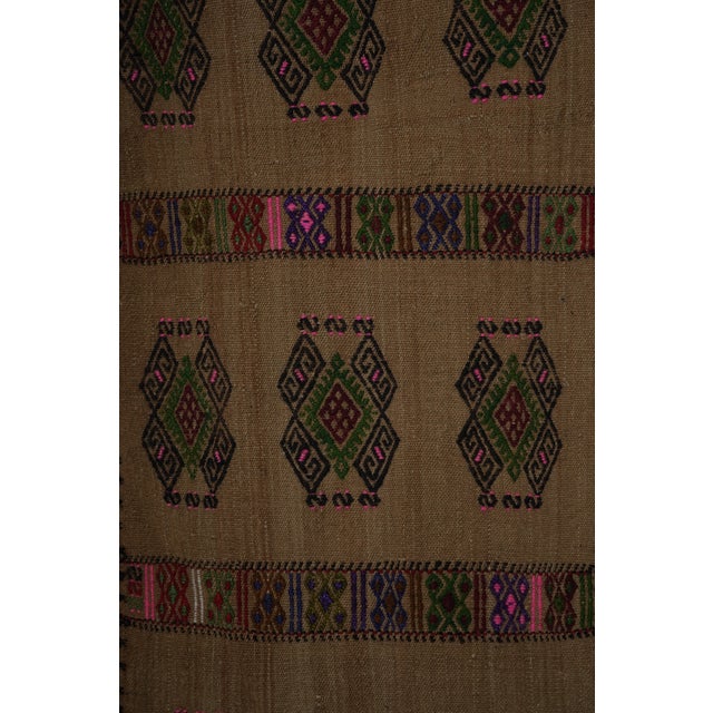 Turkish Aubusson Kilim Runner 1'9'' X 21'4'' For Sale - Image 9 of 11