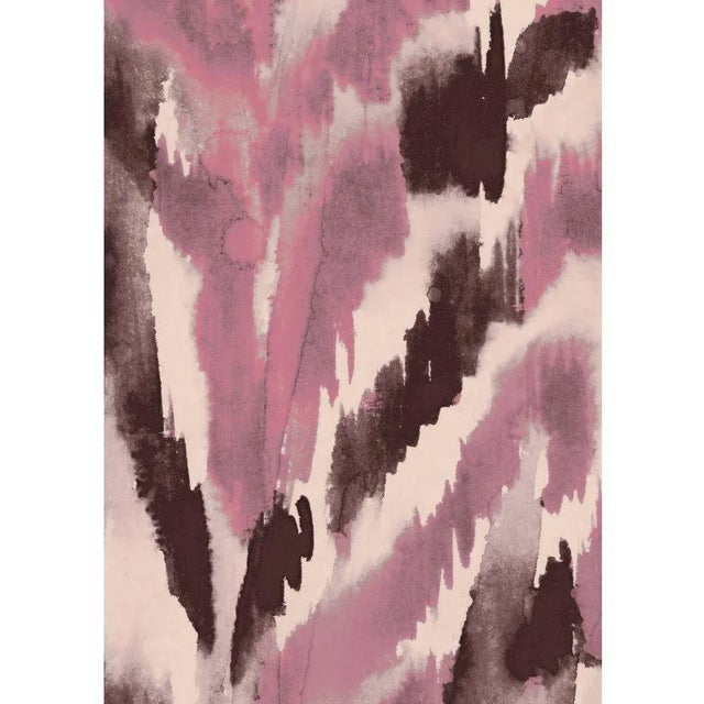 Mind the Gap Zebrato Rosa Wallpaper Sample For Sale