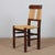 French Straw-Seated Wooden Chairs, 1940s, Set of 4 For Sale - Image 6 of 11