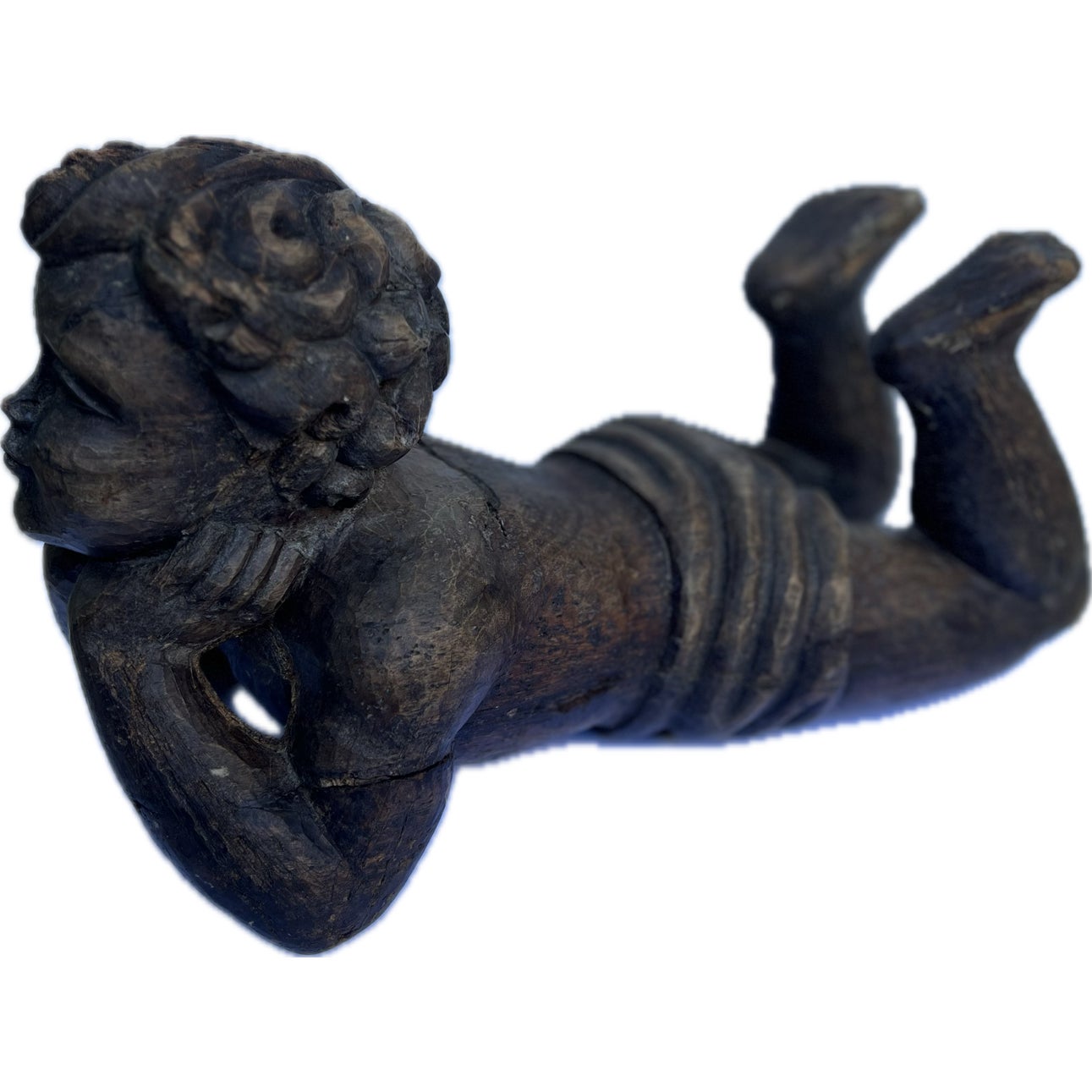 Mid 18th Century Hand Carved Wood 'Putti' Sculpture, French | Chairish