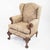 Late 20th Century George II Style Walnut Wing Armchair by Mike Bell For Sale - Image 9 of 18