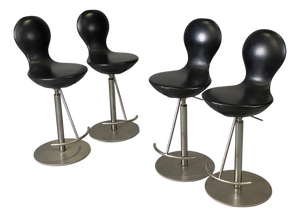Vintage Bar Stools by Olav Eldrøy for Varier Furniture, 1990s, Set of 4