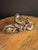 Metal Antique 1930s Hubley Cast Iron "Patrol" Cop Police Motorcycle Toy | Green Paint & Integral Officer Rider 6.25" For Sale - Image 7 of 17