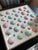 Painted Shells on Canvas in Coastal Color 24x24” in Gold Frame, Coastal Shell Art For Sale - Image 4 of 5