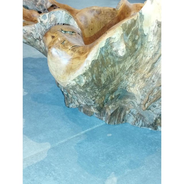 Brutalist Sculptural Wooden Centerpiece, 1970s For Sale - Image 15 of 18