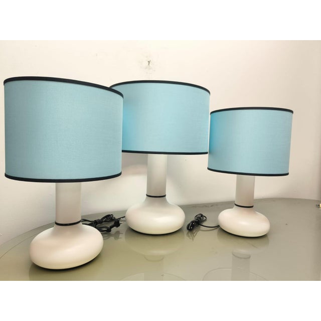 Vintage Tris Snow Table Lamp, 1970s, Set of 3 For Sale - Image 6 of 18
