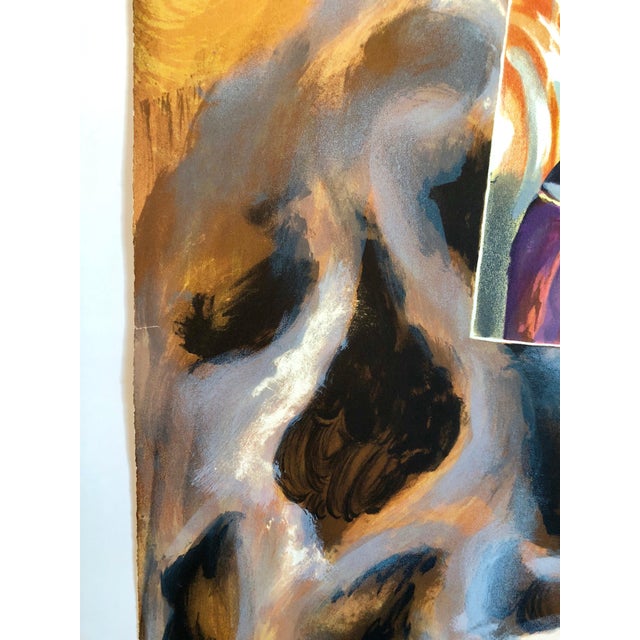 1980s Sandro Chia, Large lithograph Italian Post Modernist Bright Figurative Pop Art Cubism, c.1980-1990 For Sale - Image 5 of 6