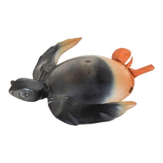 Artist Studio Pottery Sea Turtle Whistle For Sale