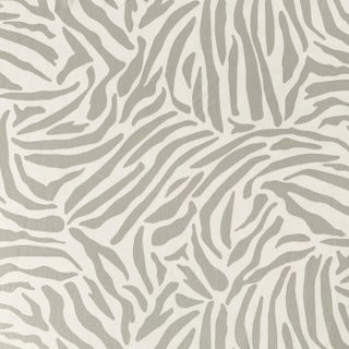 Free Spirit Designer Vicki Payne Gray Zebra African Animal Print Skin Fabric- 8.9 Yards For Sale