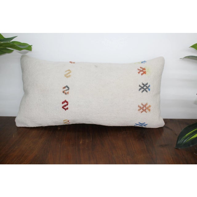 2 Turkish Kilim Decorative Pillow Covers - 12"x23.5" For Sale - Image 4 of 13