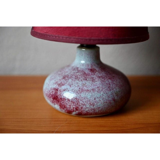 1990s Glazed Stoneware Lamp, 1960s For Sale - Image 5 of 8