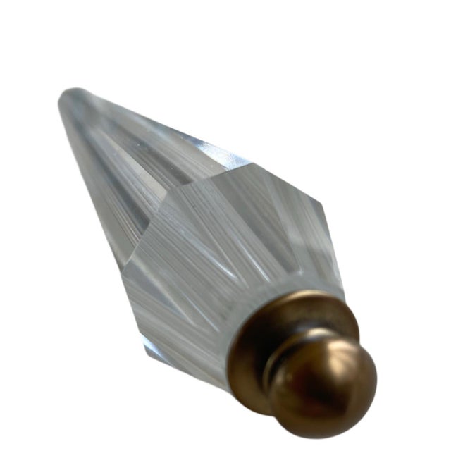 Contemporary Hugo Roman Bronze Wall Sconces with Faceted Crystal Drops by Crystorama Lighting, Set of 2 For Sale - Image 3 of 5