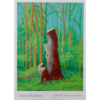 Tree Trunk in the Forest Poster after David Hockney For Sale