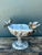 Vintage Floral Glazed Ceramic Pedestal Cache Pot For Sale - Image 9 of 16