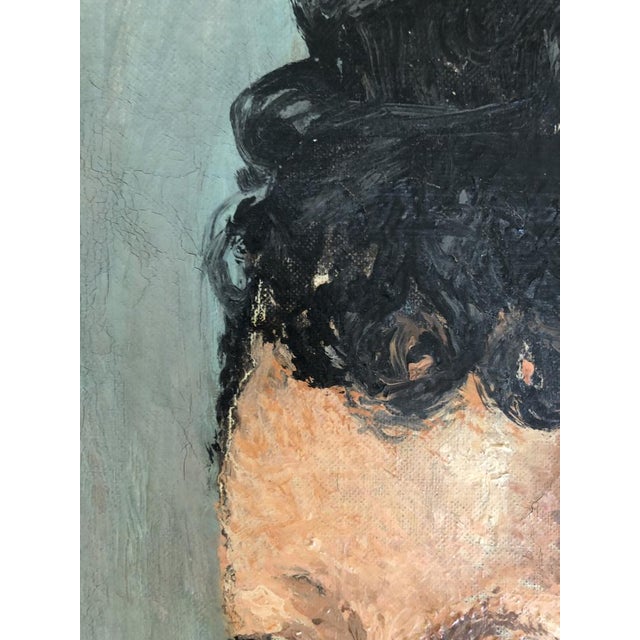 Pierre Jaques, Femme à la blouse rose, Oil on Canvas, Framed For Sale - Image 6 of 10