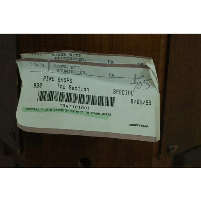 Harden Chippendale Cherry Corner Cupboard For Sale - Image 9 of 11