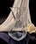 Elegant crystal vase by French luxury maker, Baccarat, in the Serpentin pattern - a fine accent for your home or office....