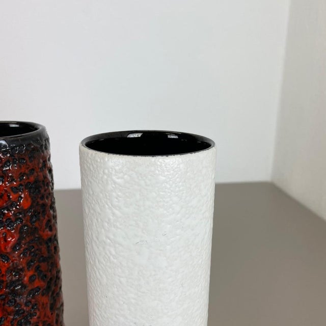 Fat Lava Pottery Vases from Jopeko, Germany, 1970s, Set of 2 For Sale - Image 9 of 18