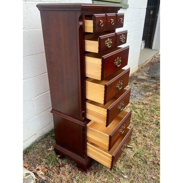 Pennsylvania House Cherry Semainier Lingerie Bachelors Chest Dresser For Sale - Image 9 of 10