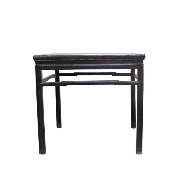 Antique Square Lacquered Tea Table For Sale - Image 9 of 9