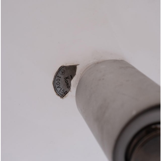 Very nice Pendant lamp.Wicker with White Acrylic Glass. signed Kond. 1 large E27 bulb needed. Up to 250V (Europe/UK...